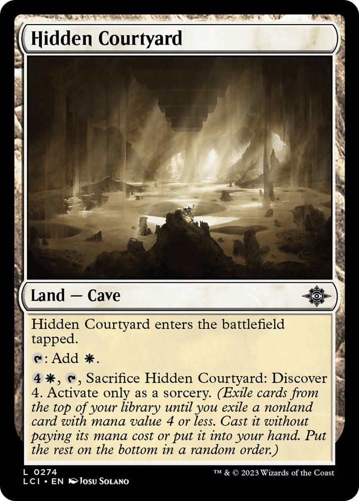 Hidden Courtyard [The Lost Caverns of Ixalan] Magic: The Gathering