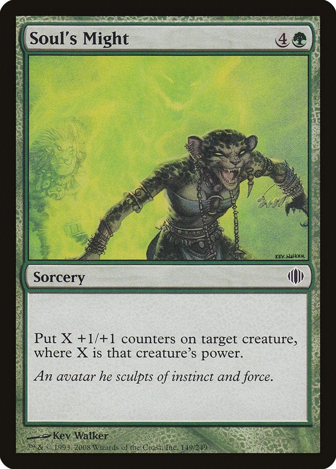 Soul's Might [Shards of Alara] Magic: The Gathering