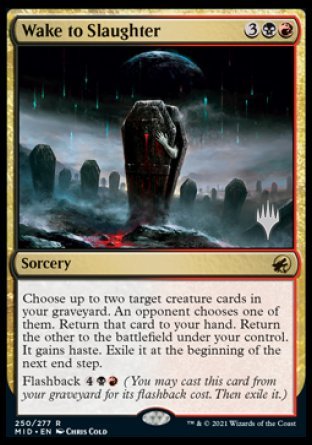 Wake to Slaughter (Promo Pack) [Innistrad: Midnight Hunt Promos] Magic: The Gathering