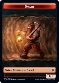 Dwarf // Food (17) Double-Sided Token [Throne of Eldraine Tokens] Magic: The Gathering