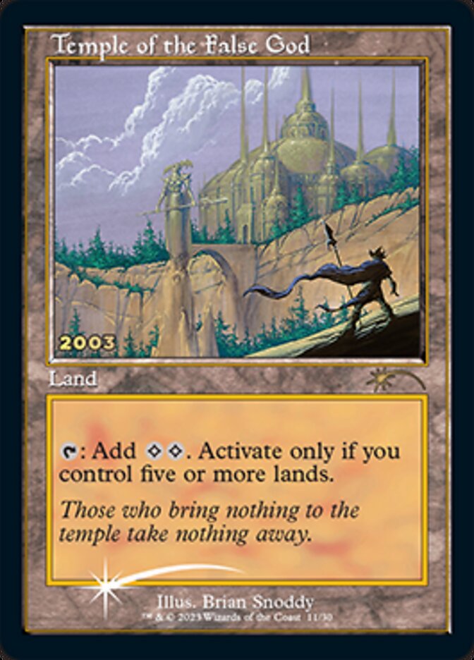 Temple of the False God [30th Anniversary Promos] Magic: The Gathering