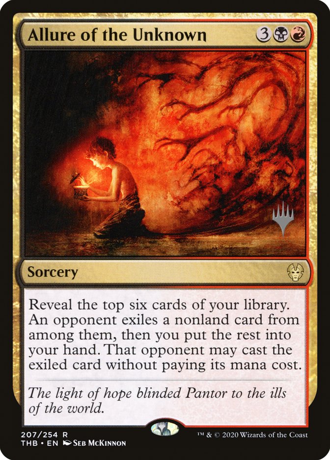 Allure of the Unknown (Promo Pack) [Theros Beyond Death Promos] Magic: The Gathering