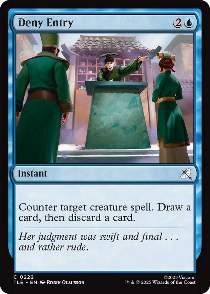 Deny Entry [Avatar: The Last Airbender: Eternal-Legal] Magic: The Gathering