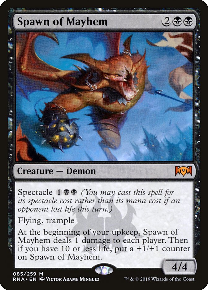 Spawn of Mayhem [Ravnica Allegiance] Magic: The Gathering