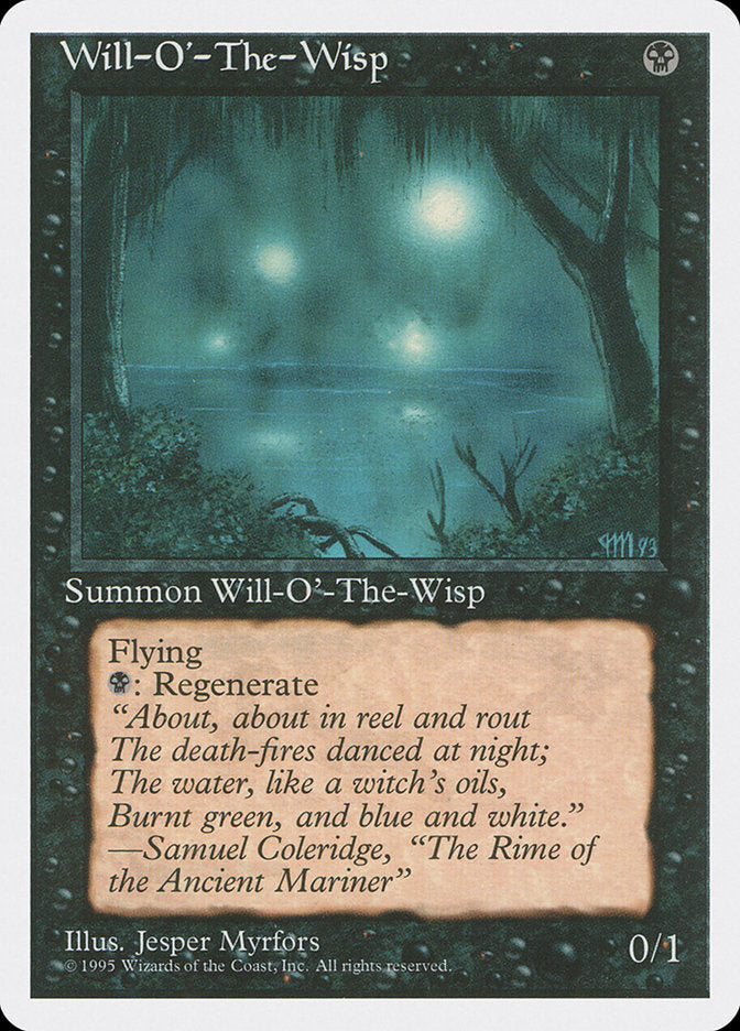 Will-o'-the-Wisp [Fourth Edition] Magic: The Gathering