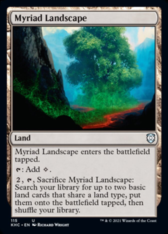 Myriad Landscape [Kaldheim Commander] Magic: The Gathering