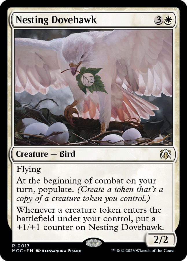 Nesting Dovehawk [March of the Machine Commander] Magic: The Gathering