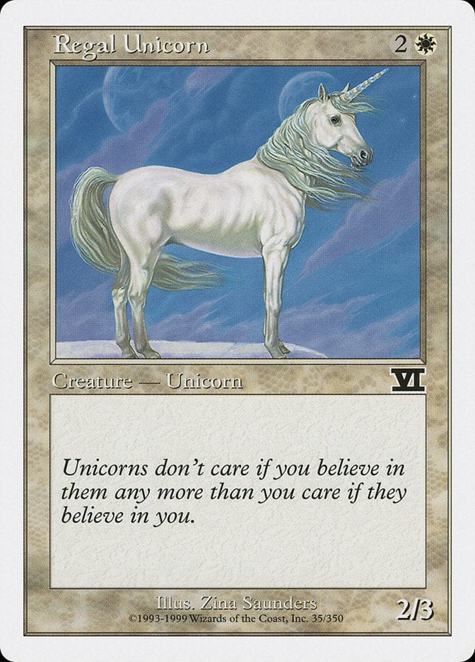 Regal Unicorn [Classic Sixth Edition] Magic: The Gathering