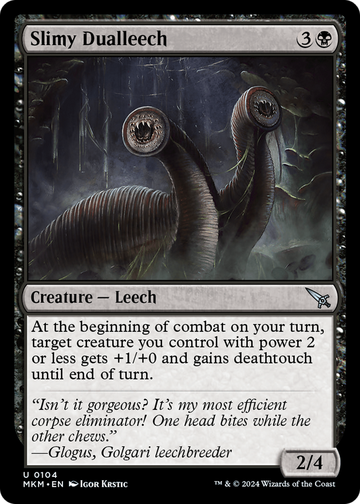 Slimy Dualleech [Murders at Karlov Manor] Magic: The Gathering
