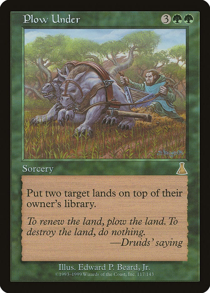 Plow Under [Urza's Destiny] Magic: The Gathering