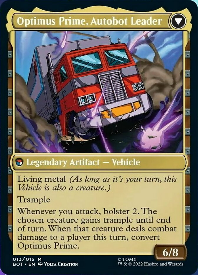 Optimus Prime, Hero // Optimus Prime, Autobot Leader [Transformers] Magic: The Gathering