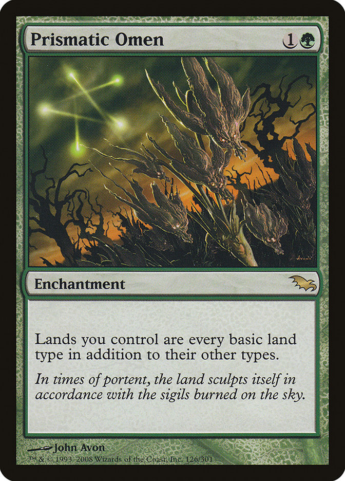 Prismatic Omen [Shadowmoor] Magic: The Gathering