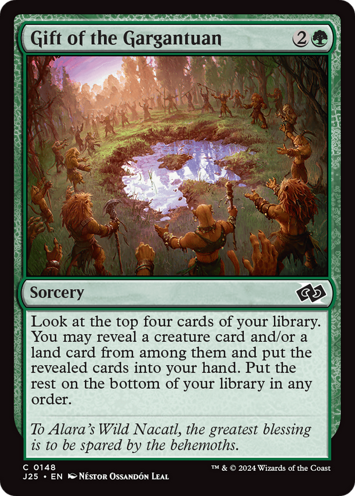 Gift of the Gargantuan [Foundations Jumpstart] Magic: The Gathering