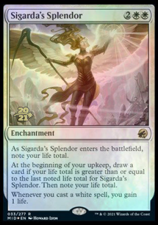 Sigarda's Splendor [Innistrad: Midnight Hunt Prerelease Promos] Magic: The Gathering