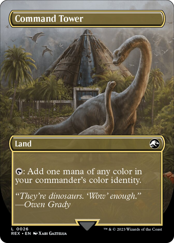 Command Tower // Command Tower (Borderless) [Jurassic World Collection] Magic: The Gathering