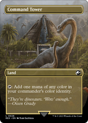 Command Tower // Command Tower (Borderless) [Jurassic World Collection] Magic: The Gathering