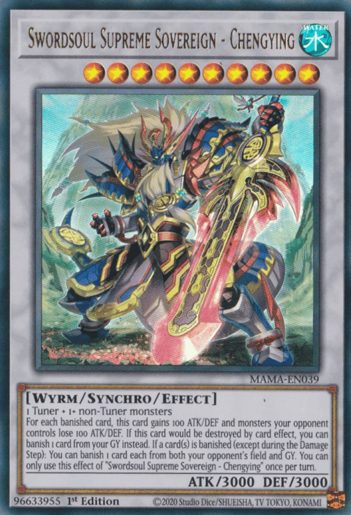 Swordsoul Supreme Sovereign - Chengying [MAMA-EN039] Ultra Rare - Yugioh Cards For Your TCG Needs!