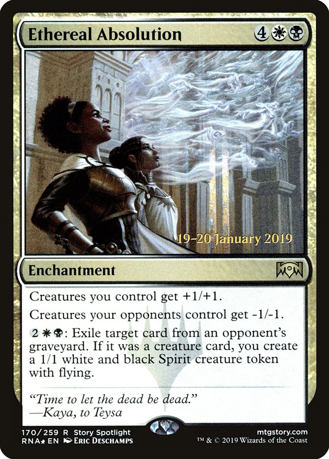 Ethereal Absolution [Ravnica Allegiance Prerelease Promos] Magic: The Gathering