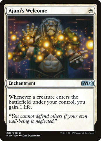 Ajani's Welcome [Core Set 2019] Magic: The Gathering