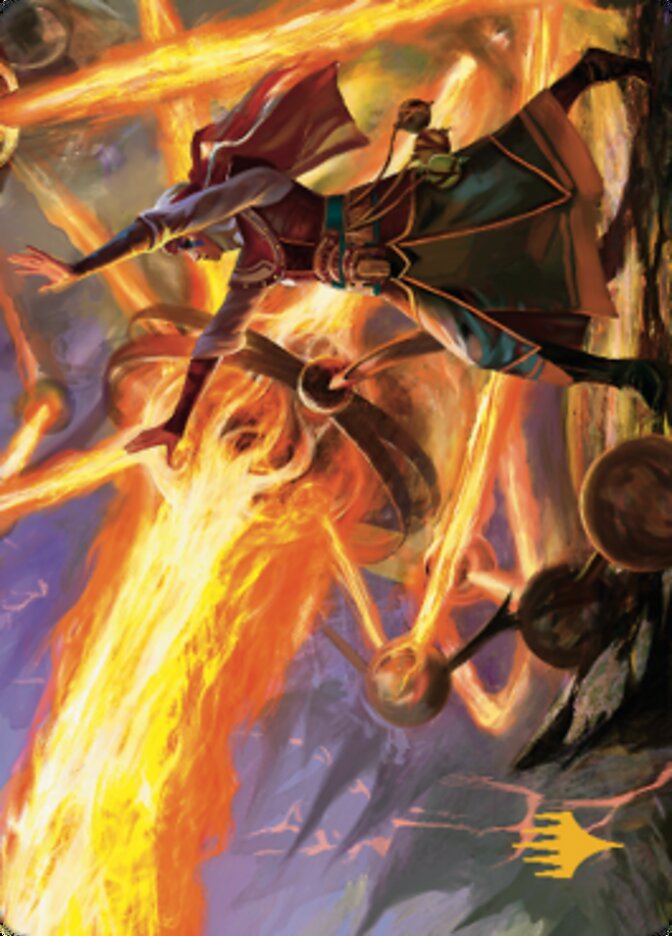 Ghitu Amplifier Art Card (Gold-Stamped Signature) [Dominaria United Art Series] Magic: The Gathering