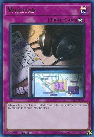 Wiretap [DUDE-EN054] Ultra Rare - Yugioh Cards For Your TCG Needs!