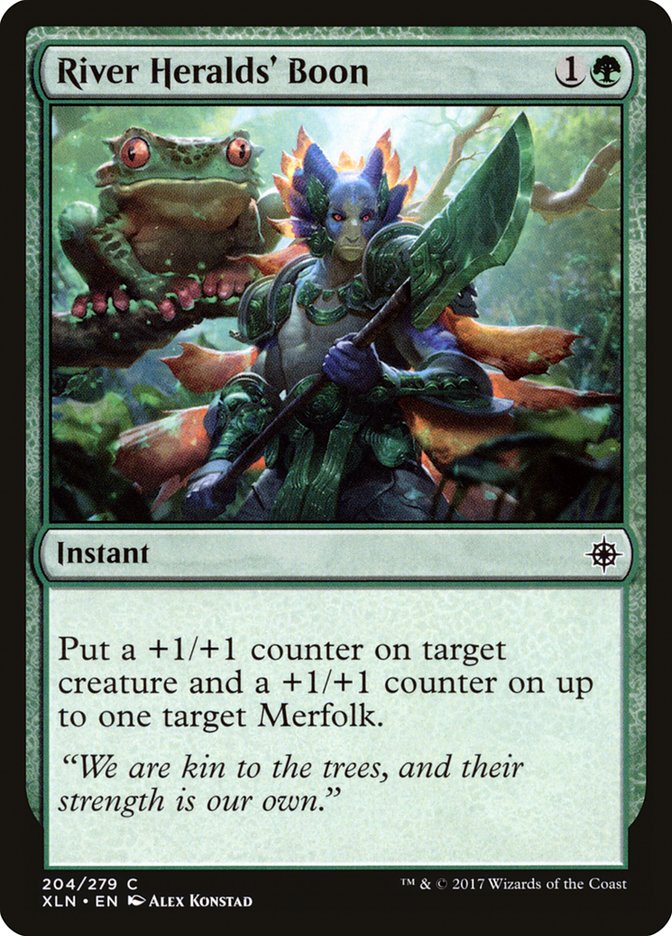 River Heralds' Boon [Ixalan] Magic: The Gathering