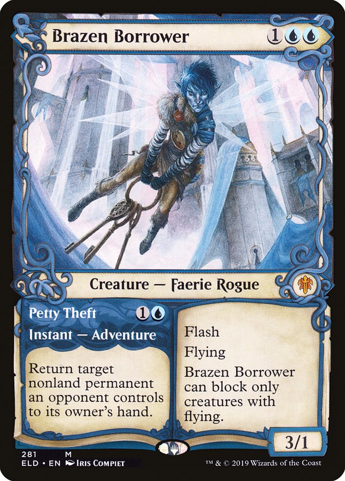 Brazen Borrower // Petty Theft (Showcase) [Throne of Eldraine] Magic: The Gathering