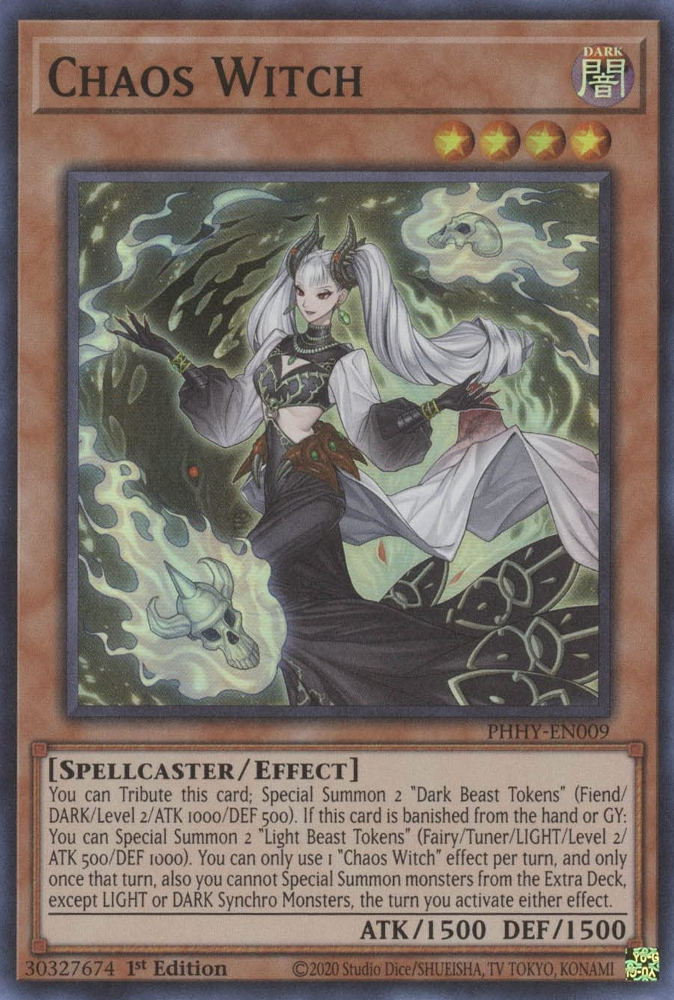 Chaos Witch [PHHY-EN009] Super Rare - Yugioh Cards For Your TCG Needs!