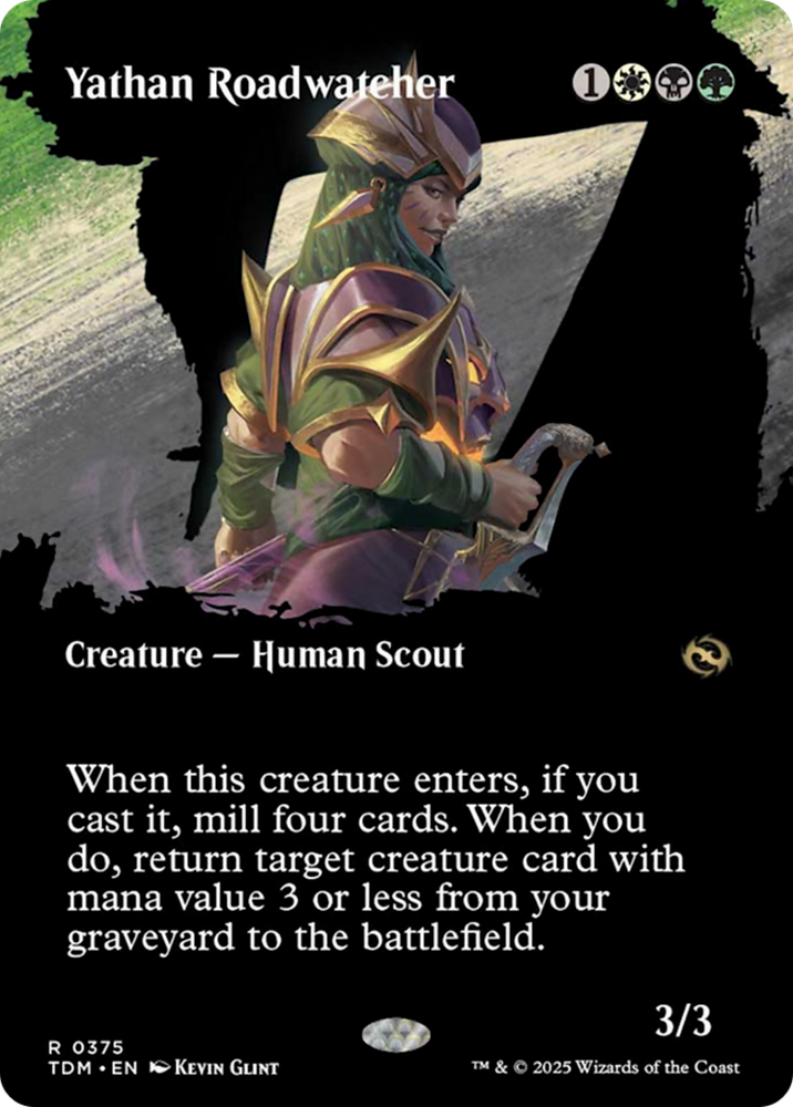 Yathan Roadwatcher (Borderless) [Tarkir: Dragonstorm] Magic: The Gathering