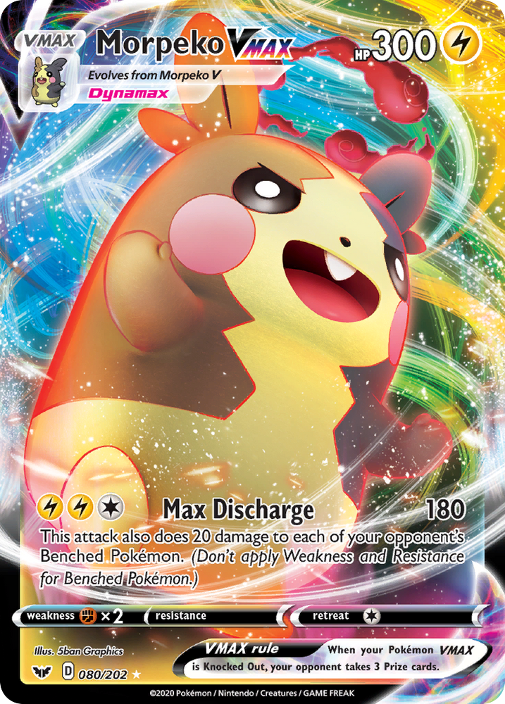 Morpeko VMAX (080/202) [Sword & Shield: Base Set] Pokémon