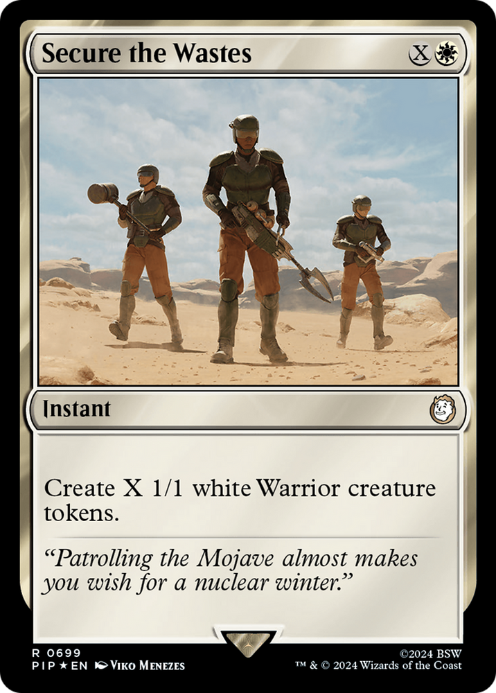 Secure the Wastes (Surge Foil) [Fallout] Magic: The Gathering