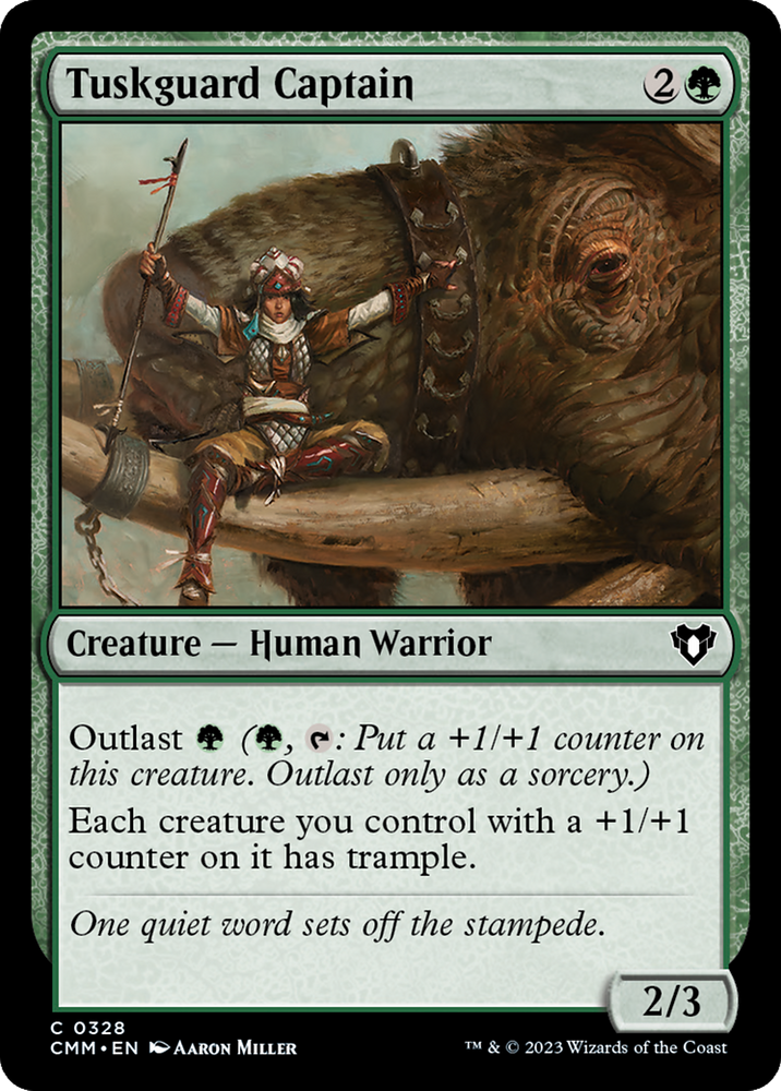 Tuskguard Captain [Commander Masters] Magic: The Gathering