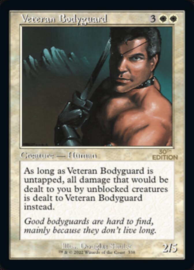 Veteran Bodyguard (Retro) [30th Anniversary Edition] Magic: The Gathering