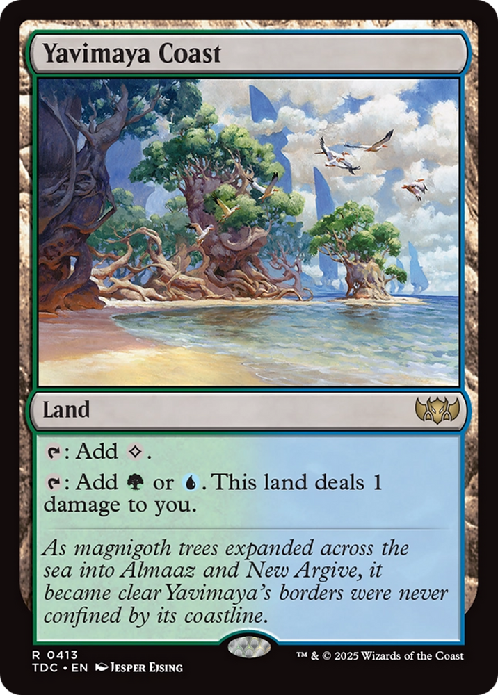 Yavimaya Coast [Tarkir: Dragonstorm Commander] Magic: The Gathering