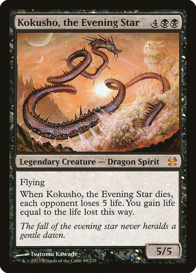 Kokusho, the Evening Star [Modern Masters] Magic: The Gathering