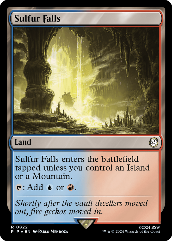 Sulfur Falls (Surge Foil) [Fallout] Magic: The Gathering