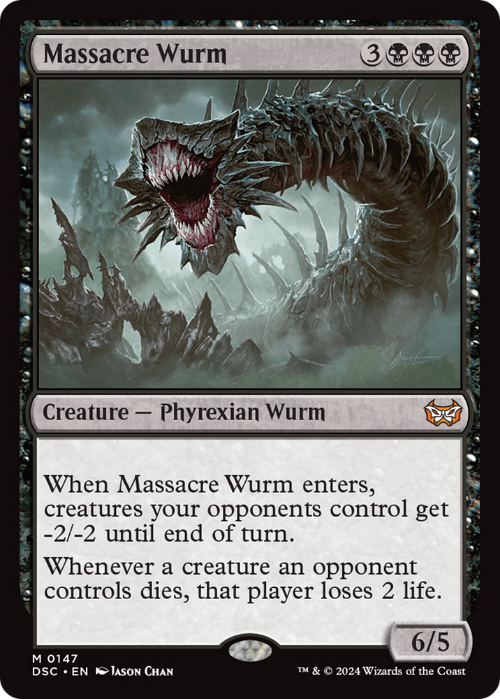 Massacre Wurm [Duskmourn: House of Horror Commander] Magic: The Gathering
