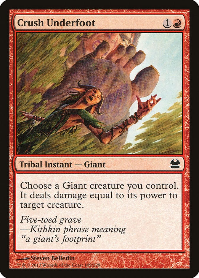 Crush Underfoot [Modern Masters] Magic: The Gathering