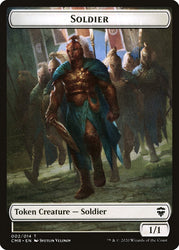 Copy (013) // Soldier Double-Sided Token [Commander Legends Tokens] Magic: The Gathering