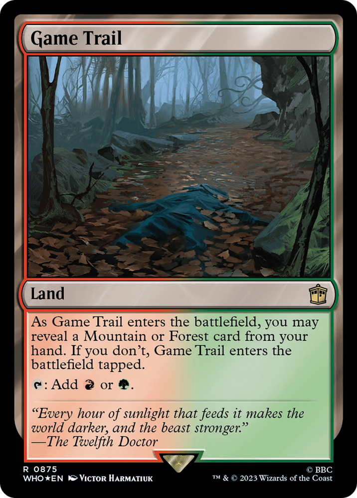 Game Trail (Surge Foil) [Doctor Who] Magic: The Gathering