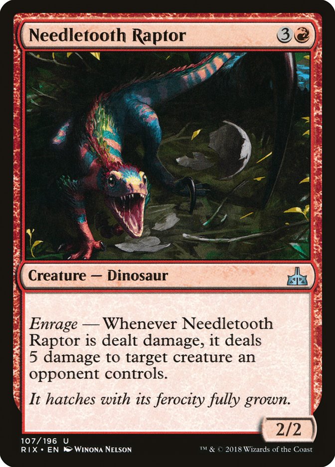 Needletooth Raptor [Rivals of Ixalan] Magic: The Gathering