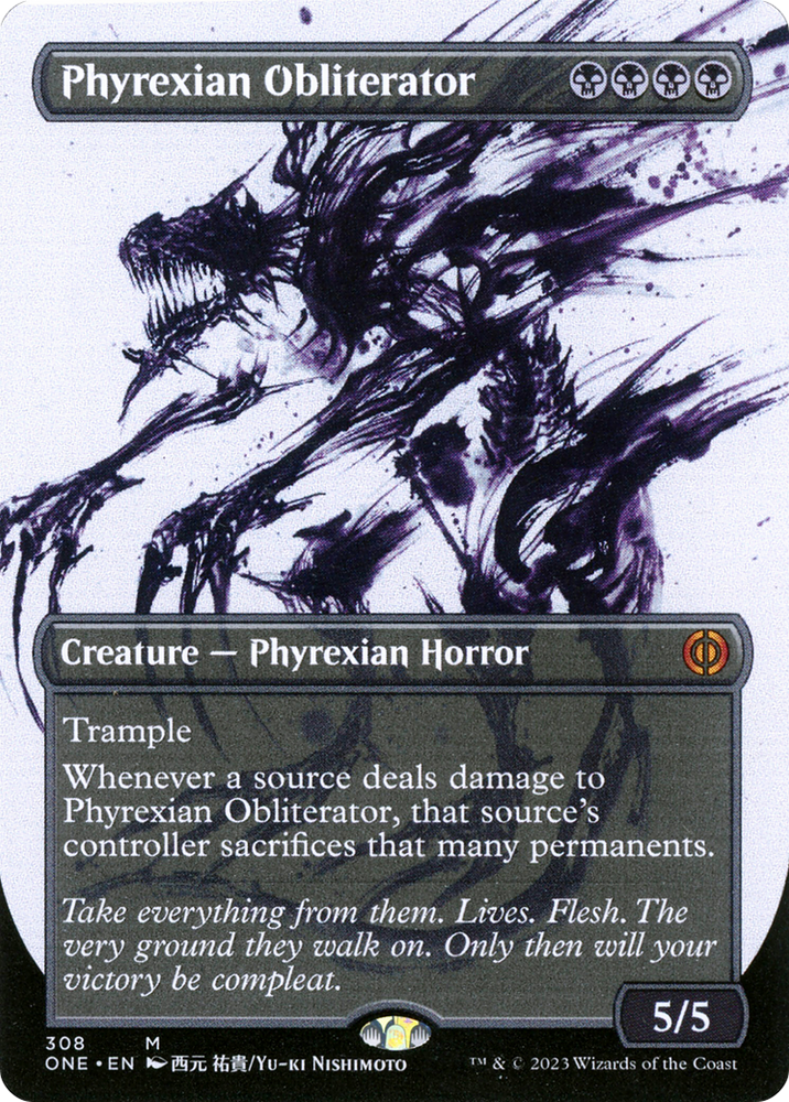 Phyrexian Obliterator (Borderless Ichor) [Phyrexia: All Will Be One] Magic: The Gathering
