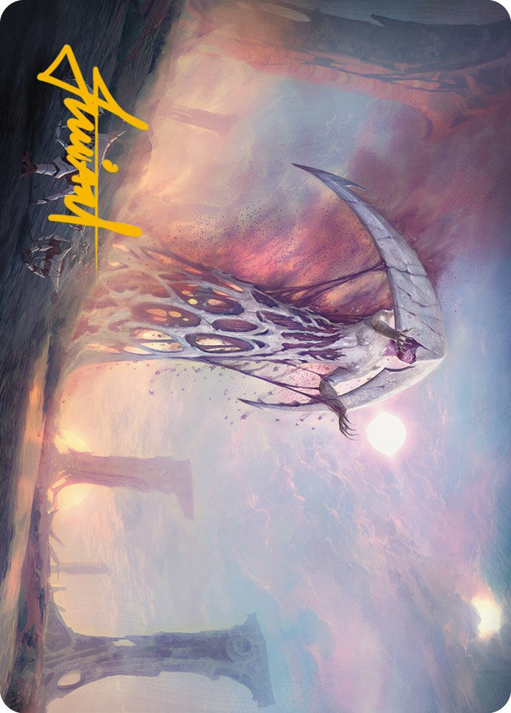White Sun's Twilight Art Card (Gold-Stamped Signature) [Phyrexia: All Will Be One Art Series] Magic: The Gathering