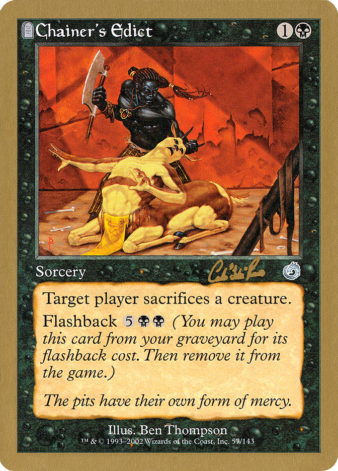 Chainer's Edict (Carlos Romao) [World Championship Decks 2002] Magic: The Gathering