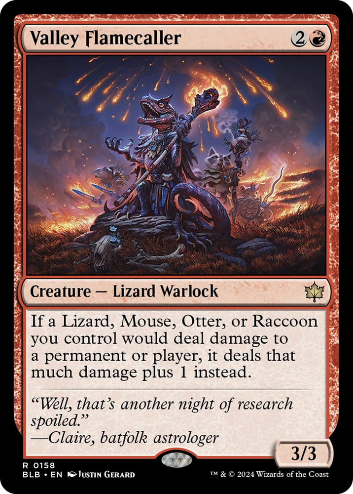Valley Flamecaller [Bloomburrow] Magic: The Gathering
