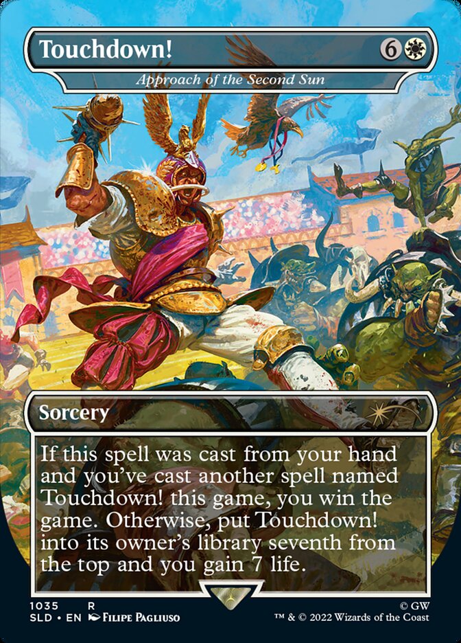 Touchdown! - Approach of the Second Sun (Borderless) [Secret Lair Drop Series] Magic: The Gathering