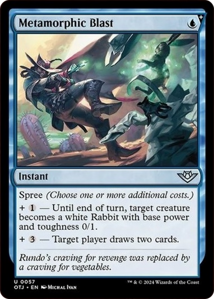 Metamorphic Blast [Outlaws of Thunder Junction] Magic: The Gathering