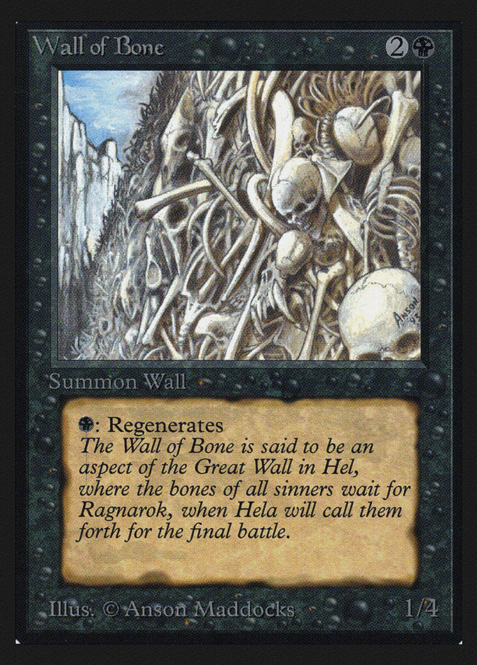 Wall of Bone [International Collectors' Edition] Magic: The Gathering