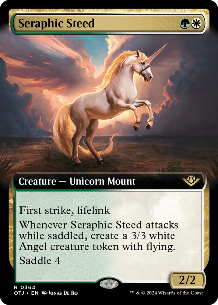 Seraphic Steed (Extended Art) [Outlaws of Thunder Junction] Magic: The Gathering
