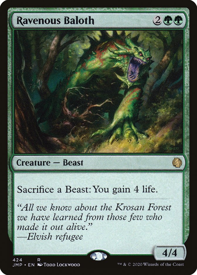 Ravenous Baloth [Jumpstart] Magic: The Gathering